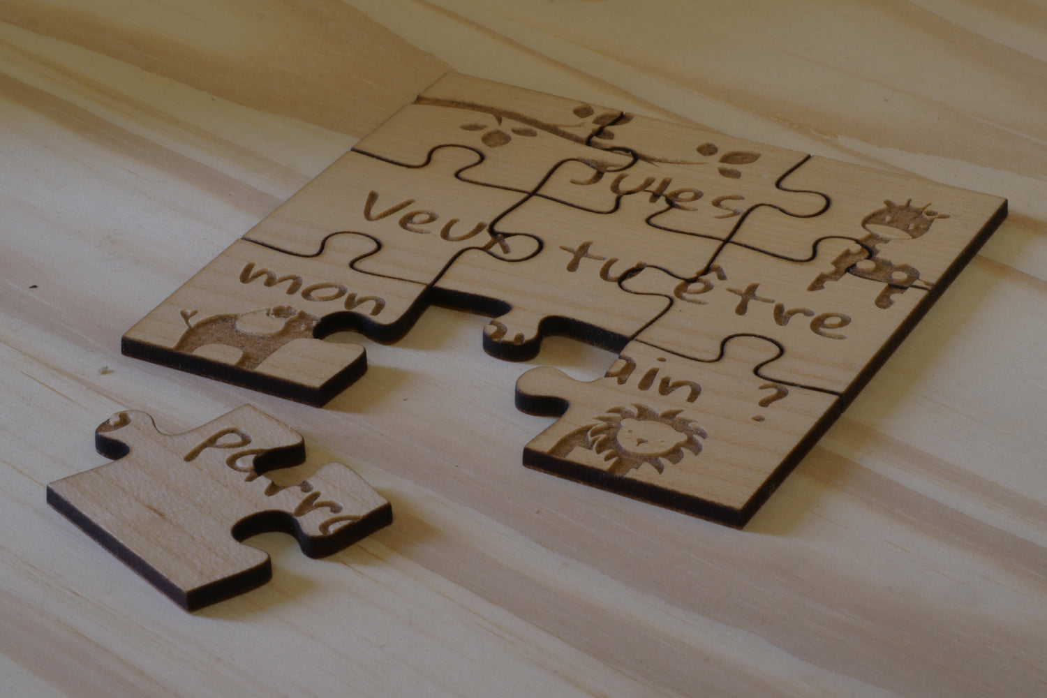 Puzzle pour enfant en bois