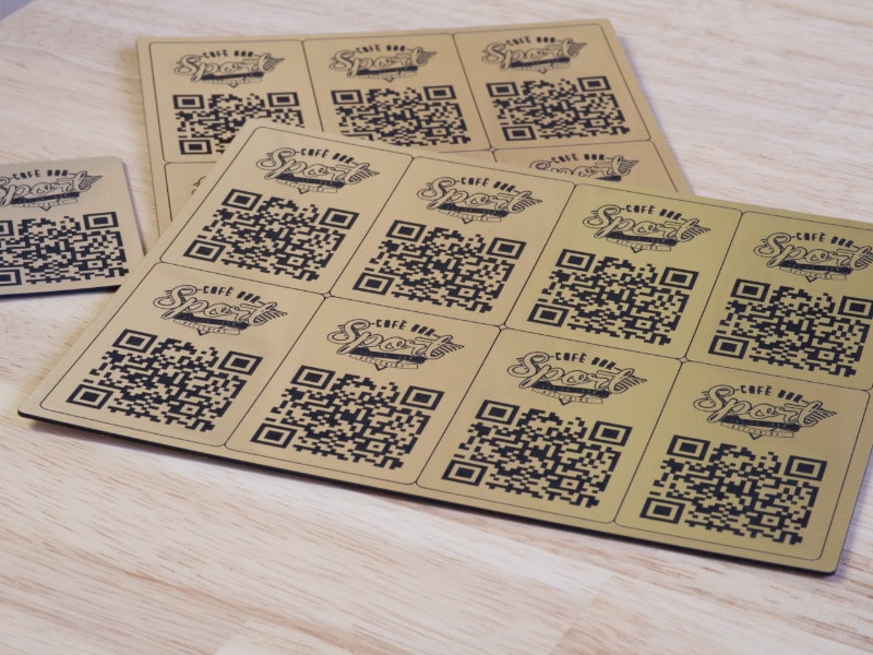Plaque QR code personnalisée