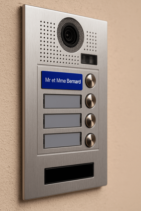 Plaque d'Interphone - Sonnette Taille Standard