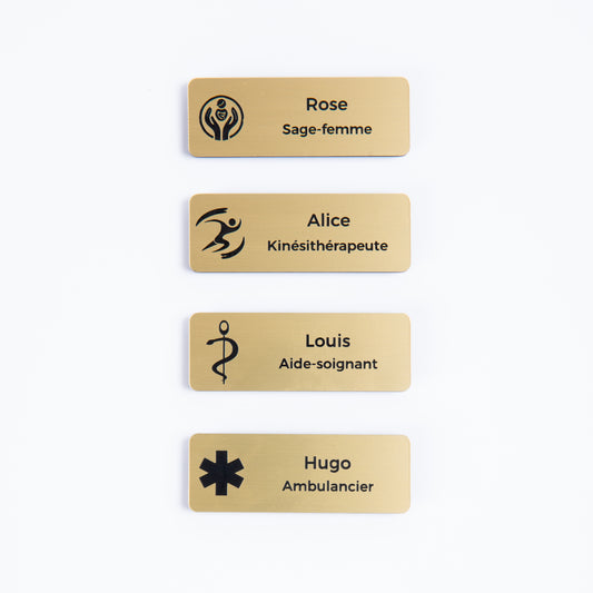 Pharmacist badge with caduceus - Personalized