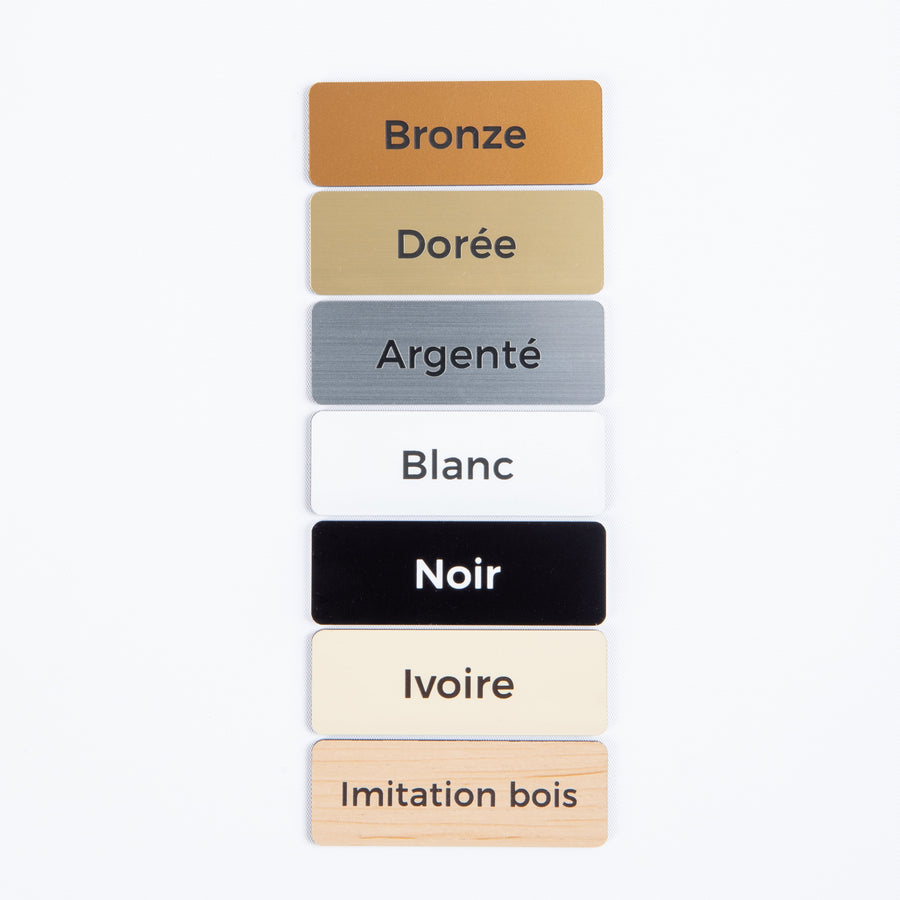 Badge personnalisé gravé – Métiers de la restauration UNISIGN