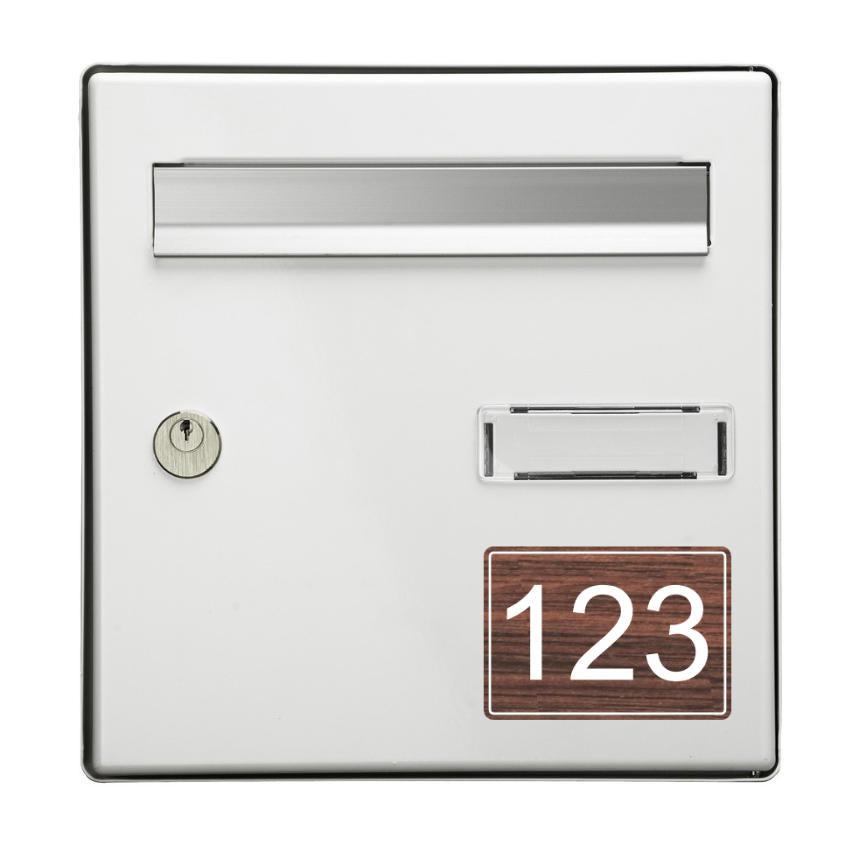 Numéro de boite aux lettre personnalisable - Unisign