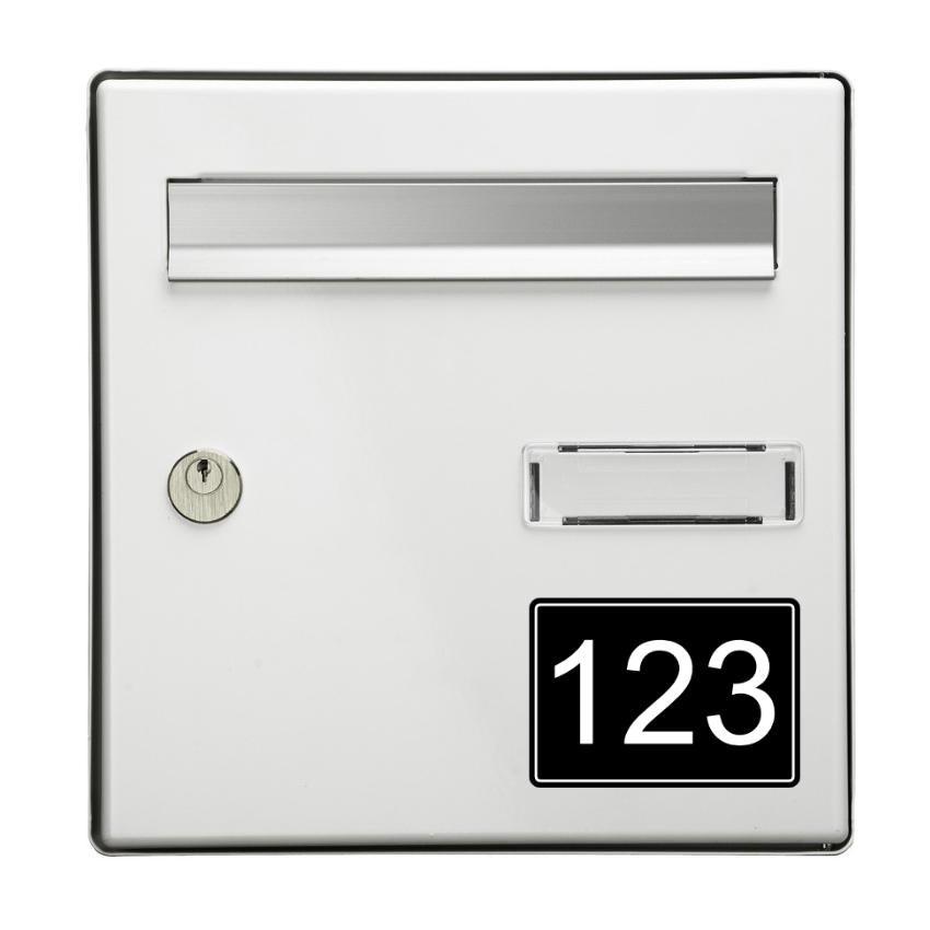 Numéro de boite aux lettre personnalisable - Unisign