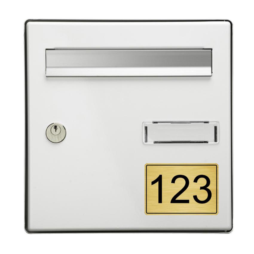 Numéro de boite aux lettre personnalisable - Unisign