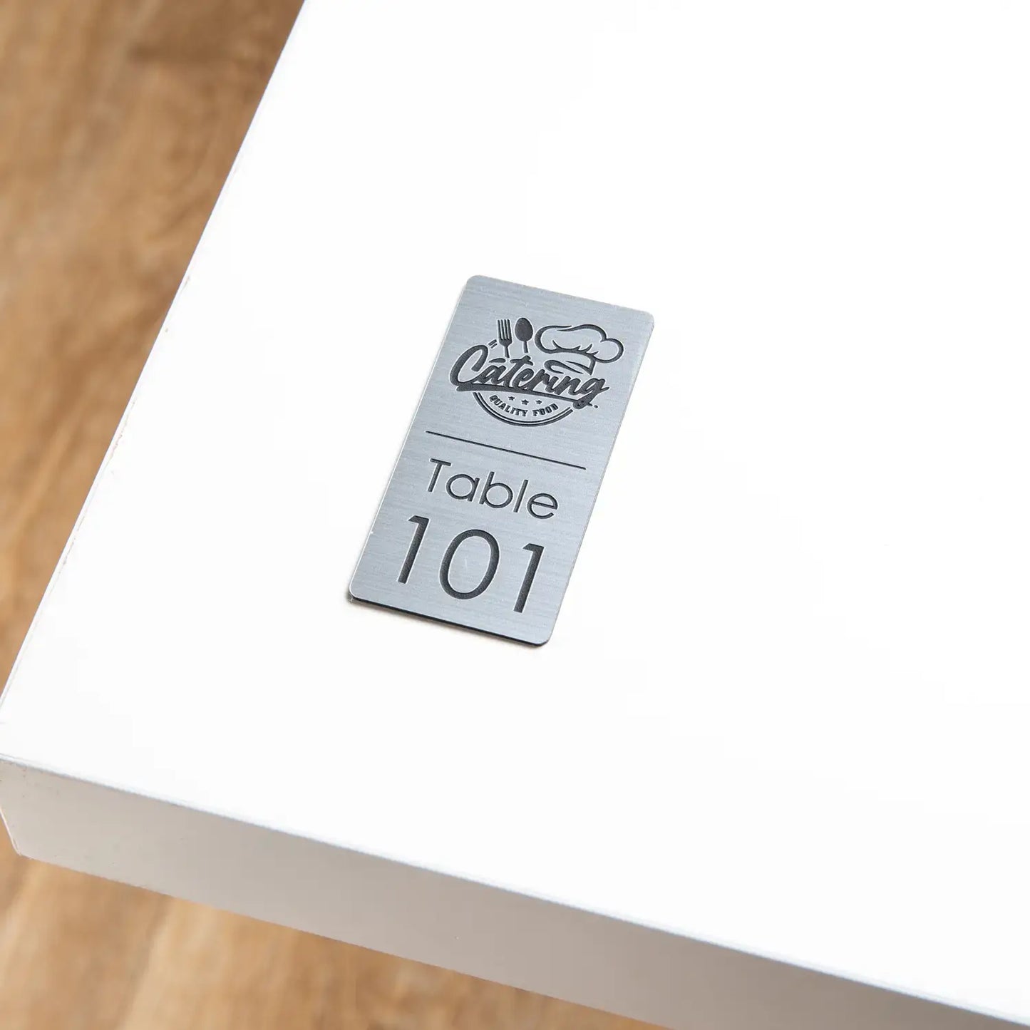 Table Number + Your Logo (2 x 4 cm)