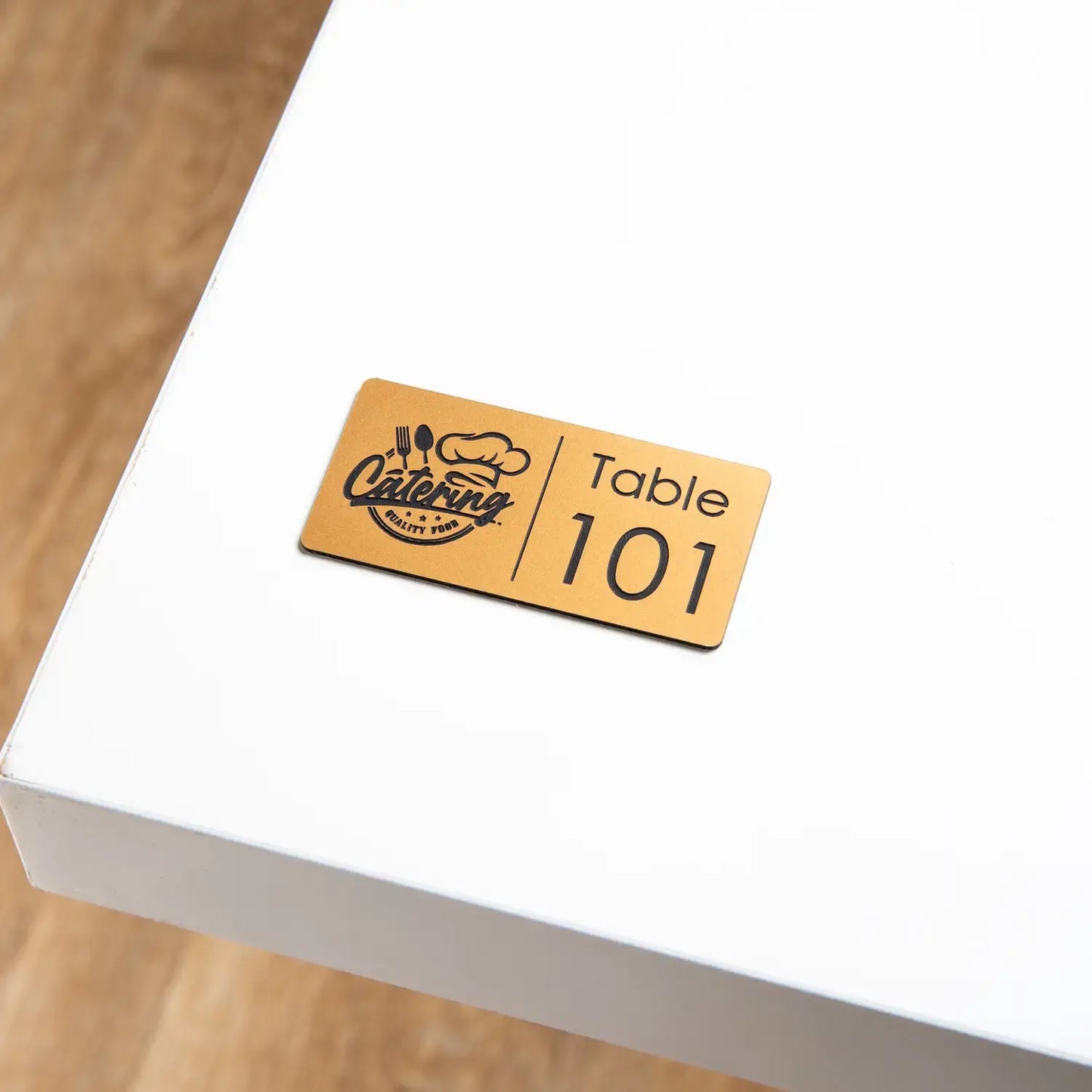 Table Number + Your Logo (2 x 4 cm)