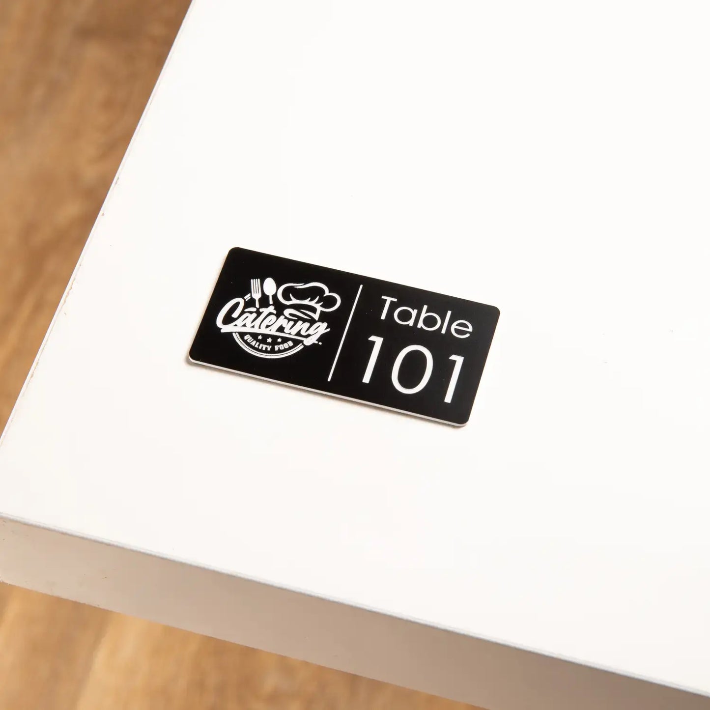 Table Number + Your Logo (2 x 4 cm)