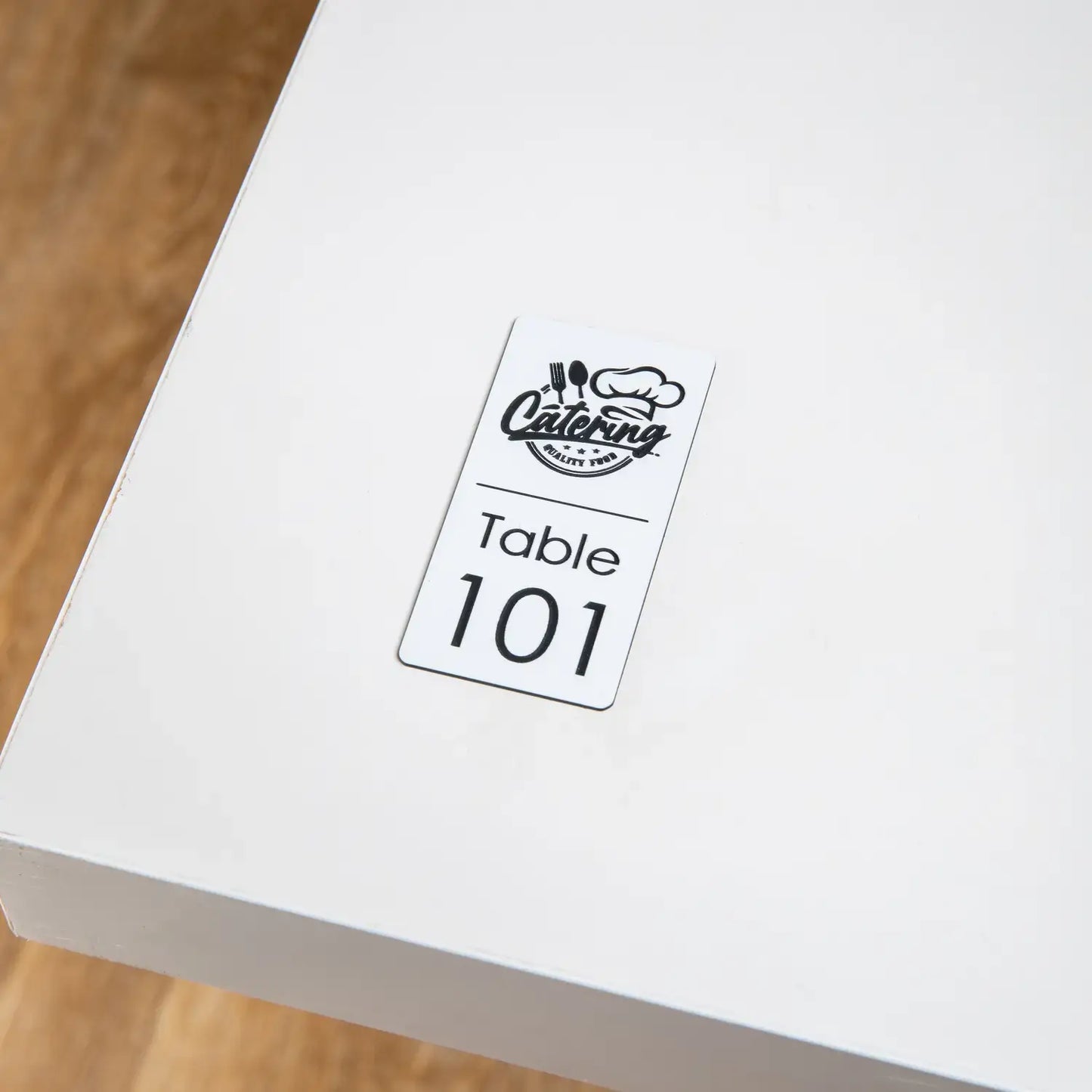 Table Number + Your Logo (2 x 4 cm)
