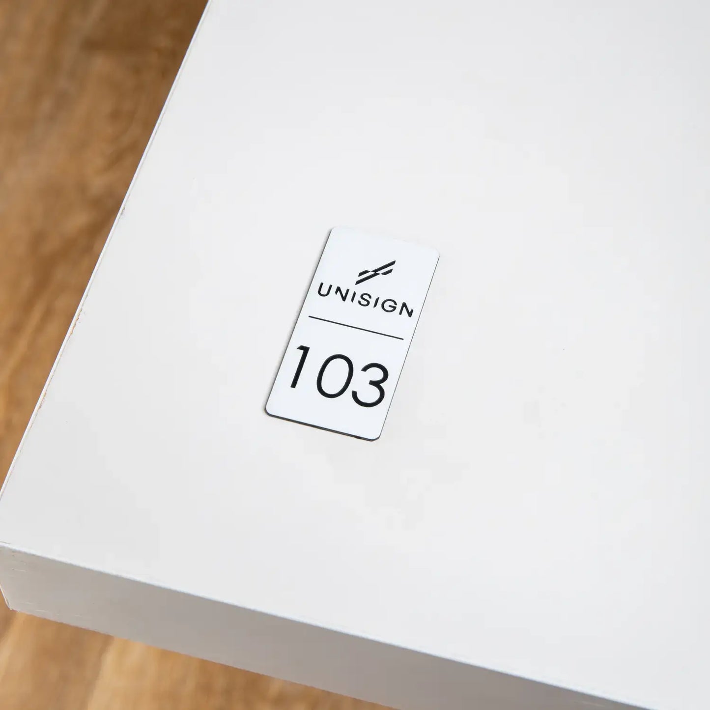 Table Number + Your Logo (2 x 4 cm)