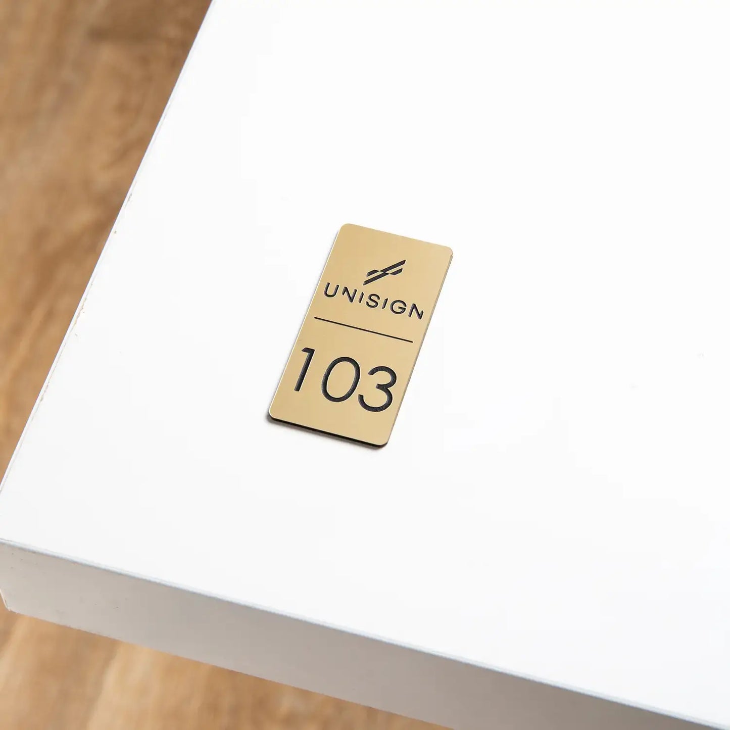 Table Number + Your Logo (2 x 4 cm)