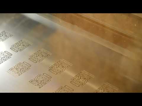 QR code plate - Rectangle + Table number (4 x 6 cm)