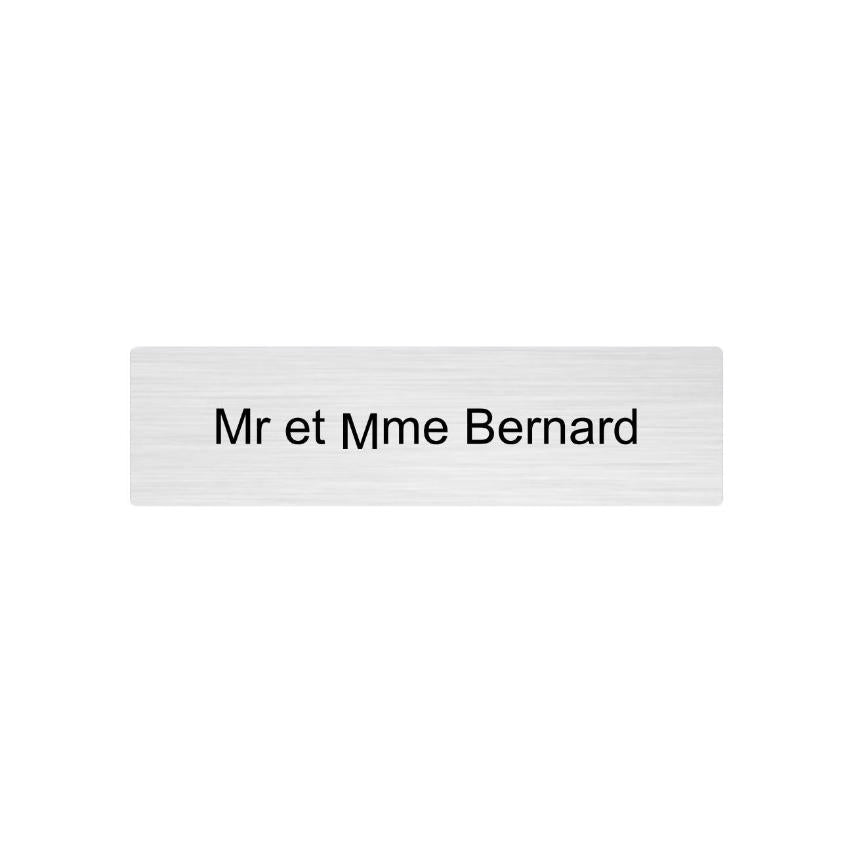 Plaque d'interphone - de sonnette - Taille standards - Unisign