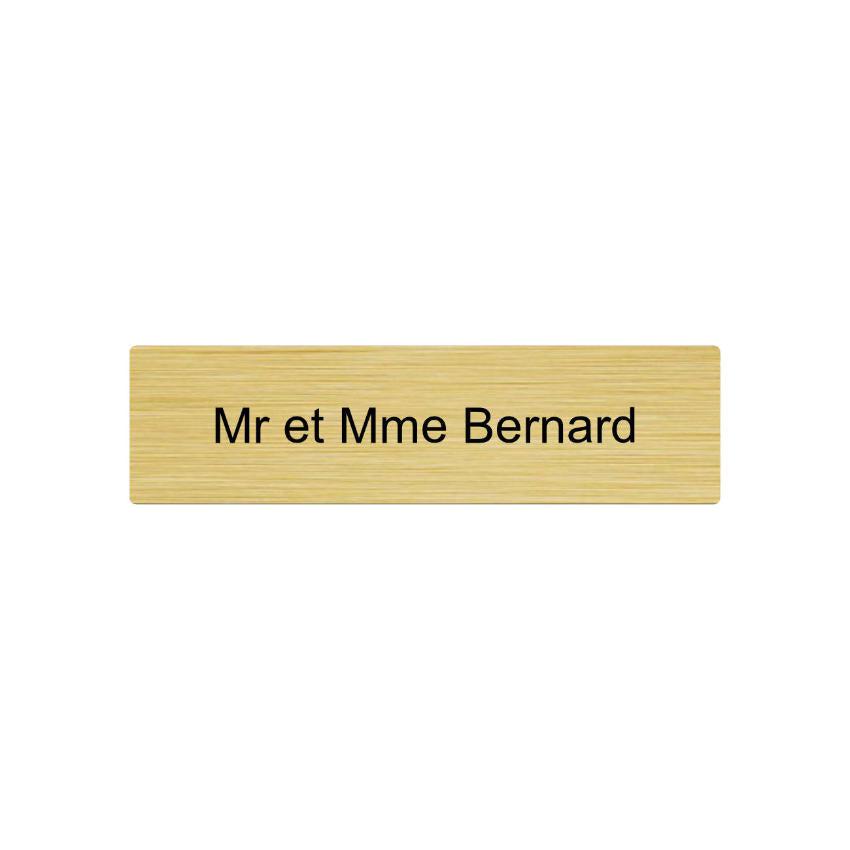 Plaque d'interphone - de sonnette - Taille standards - Unisign