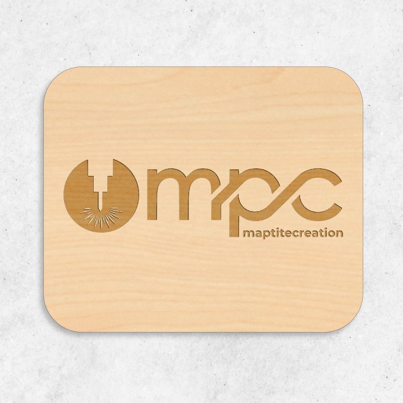Plaque en Bois Gravée Personnalisée - Rectangle arrondi - Unisign