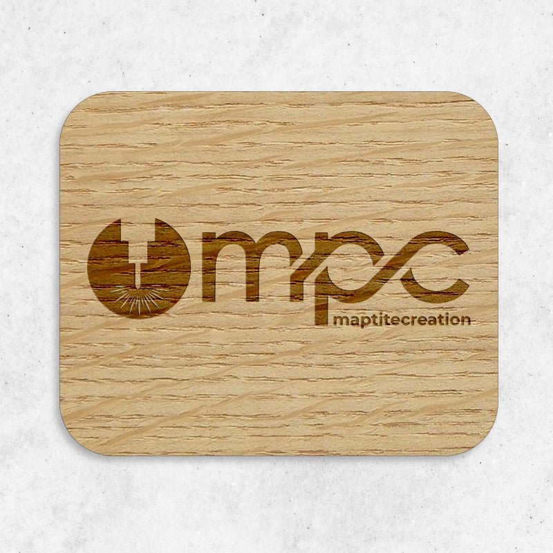Plaque en Bois Gravée Personnalisée - Rectangle arrondi - Unisign