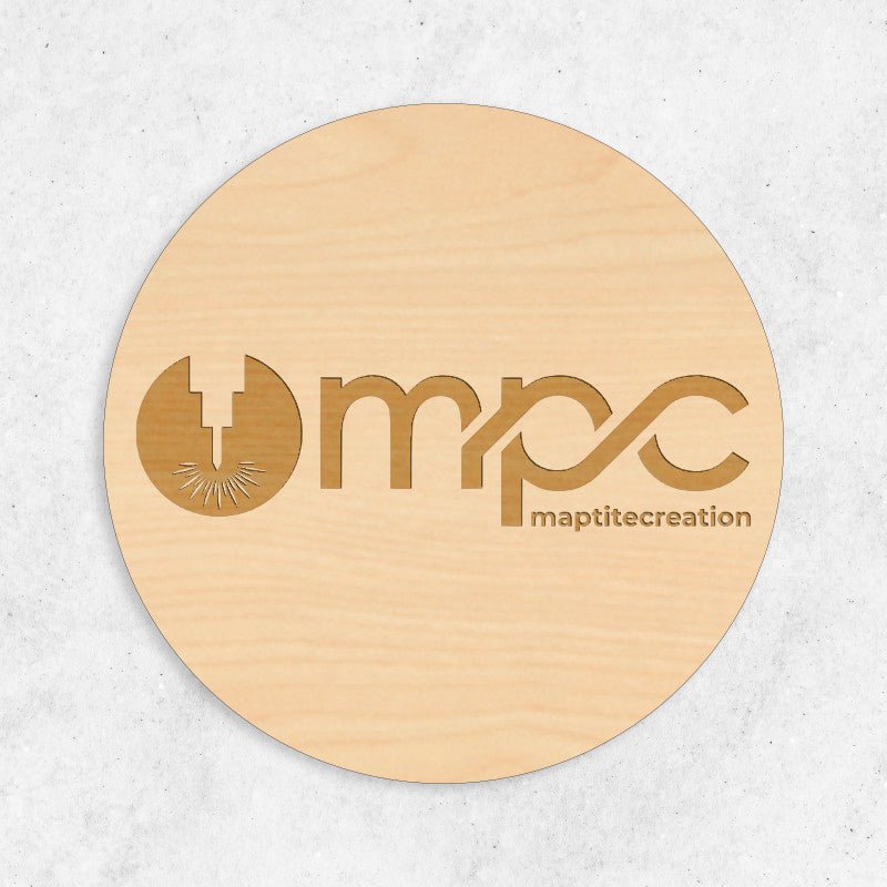 Plaque en Bois Gravée Personnalisée - Rond - Unisign