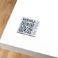 Plaque QR code Argent avec numéro adhésive et résistance, gravée pour signalétique, conçue par Unisign à Angers