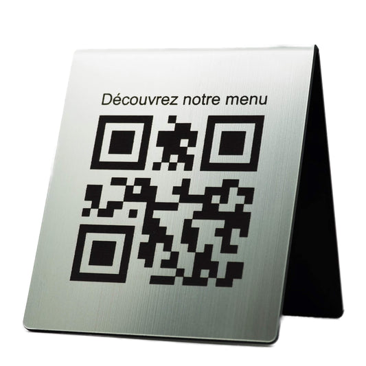 chevalet QR code de table