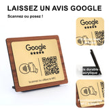 Chevalet QR Code + NFC Personnalisé - Avis Google - Professionnels UNISIGN
