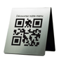 Chevalet de Table Personnalisé - QR Code + Logo (recto - verso) - Unisign