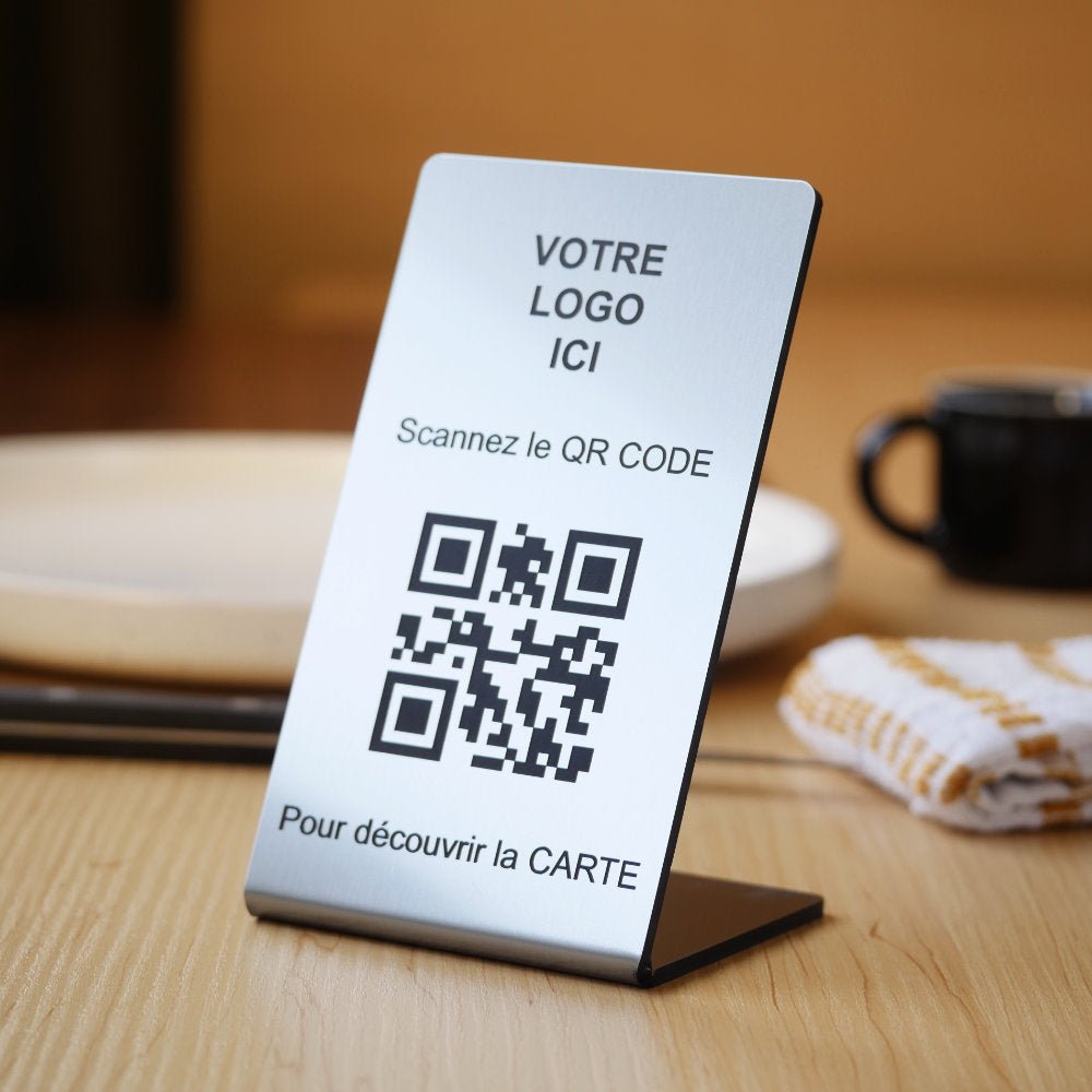 Chevalet QR Code Personnalisé - Gravure & Design – Unisign