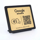 QR-Code- und NFC-Aufsteller für Google-Bewertungen