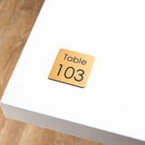 Numéro de Table - Carré - Gravé UNISIGN