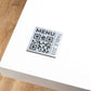 Plaque QR Code carrée gravée avec numéro de table - Unisign