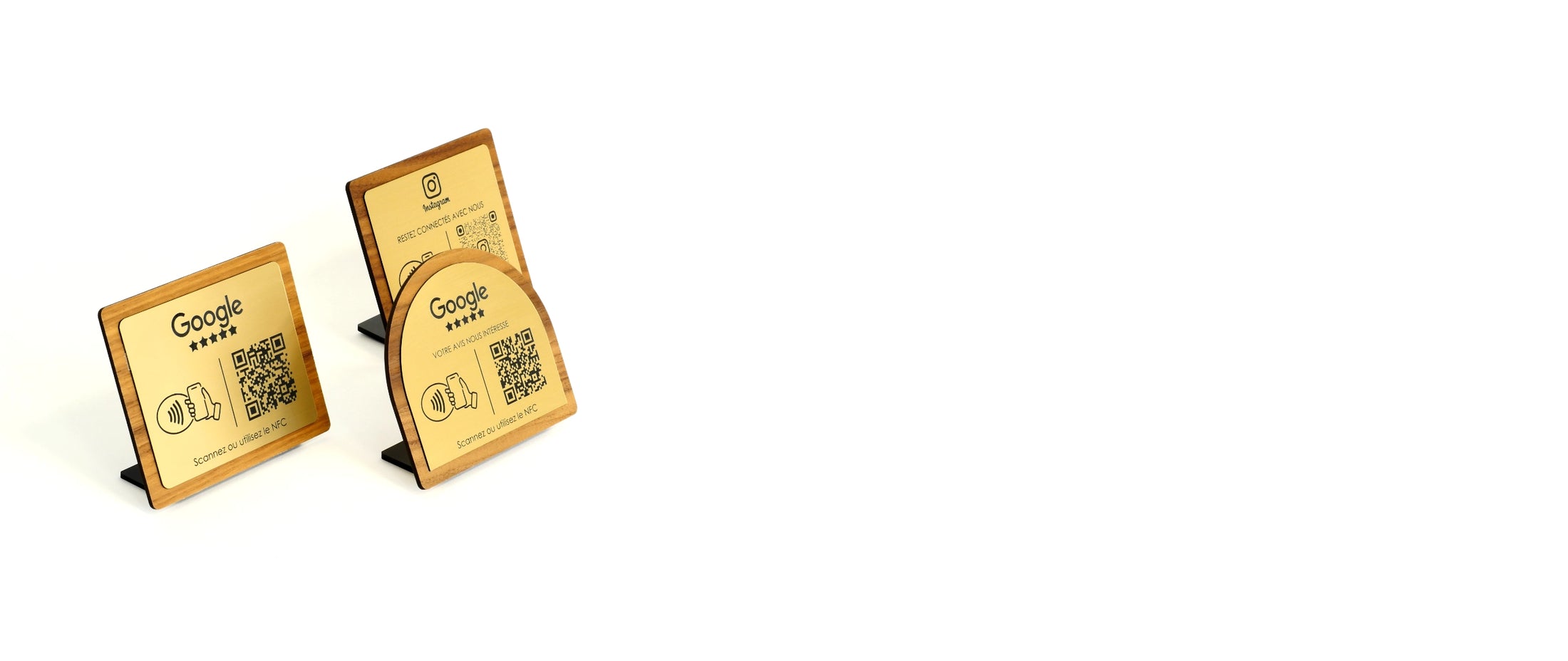Plaques avis Google & NFC