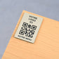 Plaque QR code - Rectangle + Logo (4 x 6 cm) - Unisign