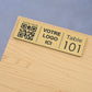 Plaque QR code Rectangle + Logo + N° de table - Unisign