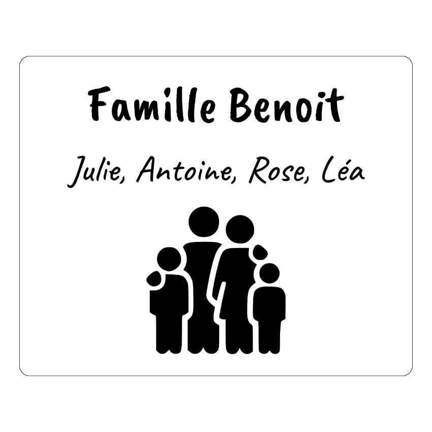 Adresse Boite aux lettre Famille - Original et Personnalisé