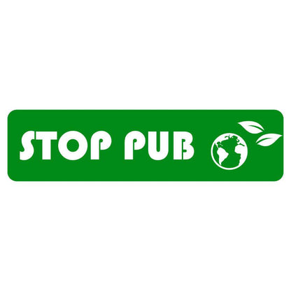 Autocollant stop pub pour boite aux lettres
