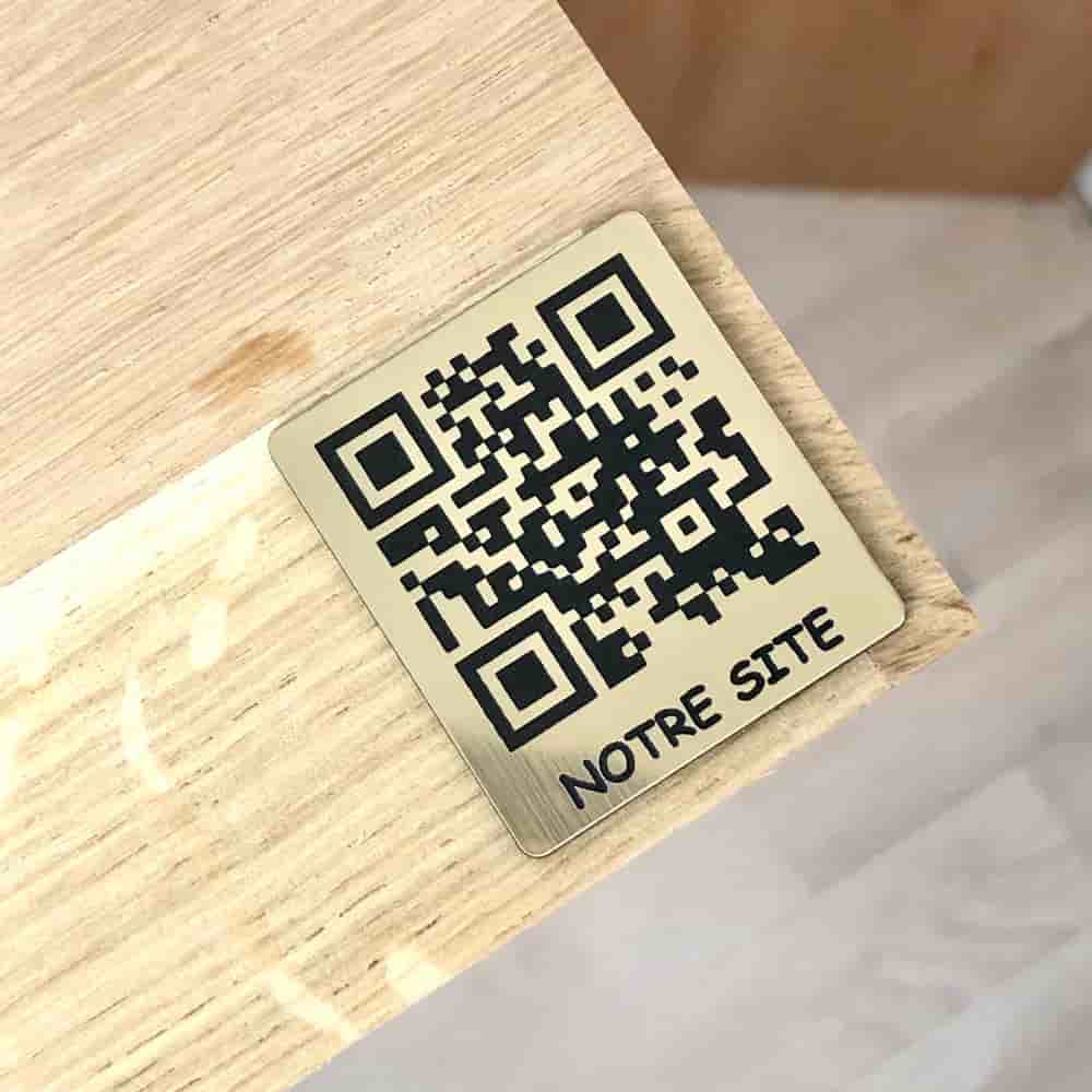 Code Save Plaque Plaques QR Code Adhésives - Solution Pratique – Unisign