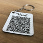 Personalized QR CODE keychain