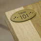 Numéro de Table Ovale - Plaque gravée - 2 x 4 cm - Unisign