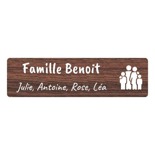 Plaque Boite aux Lettres Personnalisé Famille - Unisign