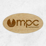 Plaque en Bois Gravée Personnalisée - Oval - Unisign