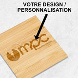 Plaque en Bois Gravée Personnalisée - Rectangle arrondi - Unisign