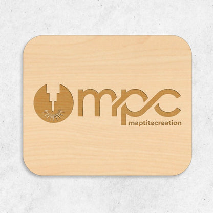 Plaque en Bois Gravée Personnalisée - Rectangle arrondi - Unisign