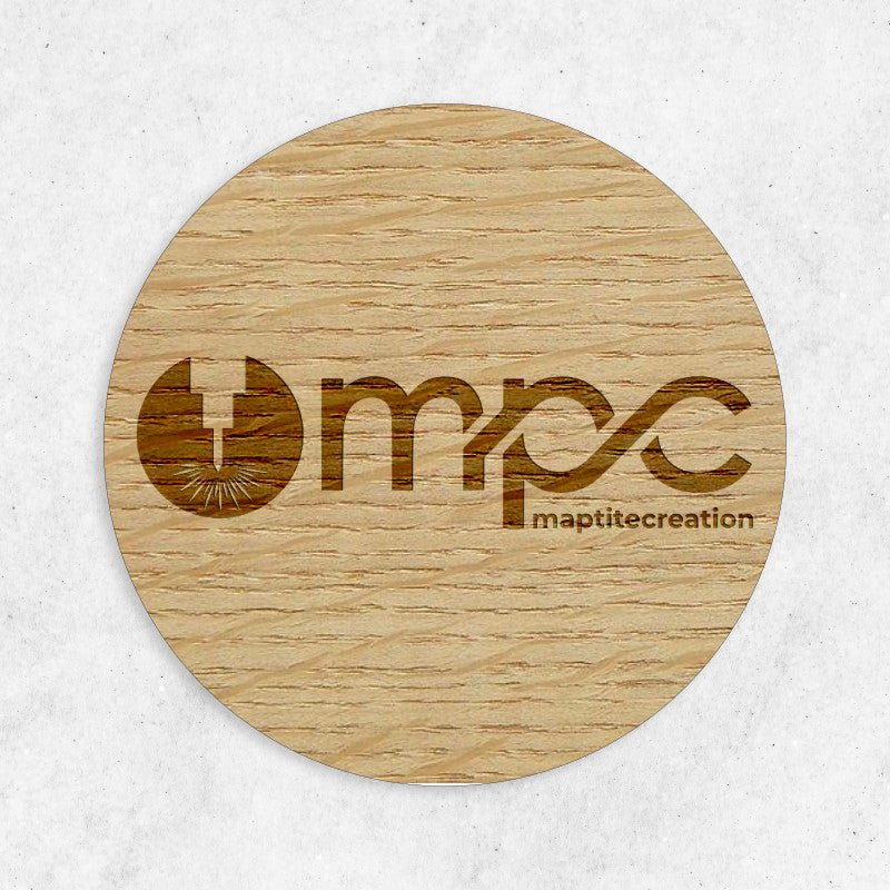 Plaque en Bois Gravée Personnalisée - Rond - Unisign