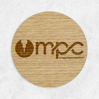 Plaque en Bois Gravée Personnalisée - Rond - Unisign