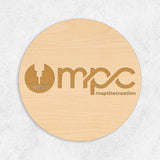 Plaque en Bois Gravée Personnalisée - Rond - Unisign