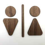 Signalétique Toilette H/F en Bois - Unisign
